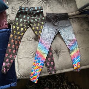 Zara Terez girls legging lot of 2 size M(8-10yr)